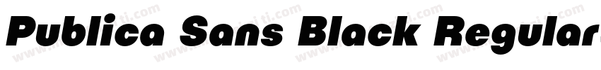 Publica Sans Black Regular字体转换